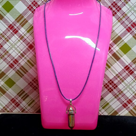 NWOT Fashion Necklace Multi Color Crystal Pendant Jewelry #36 - Picture 7 of 7